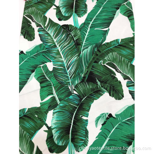 Summer Style Cotton Spendex Printed Fabric